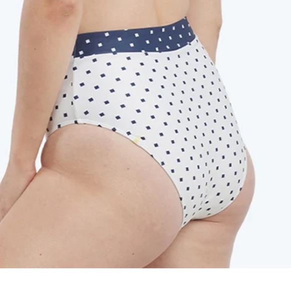 The Lace-Up High Leg High Rise Bikini Bottom - Picture 3 of 5